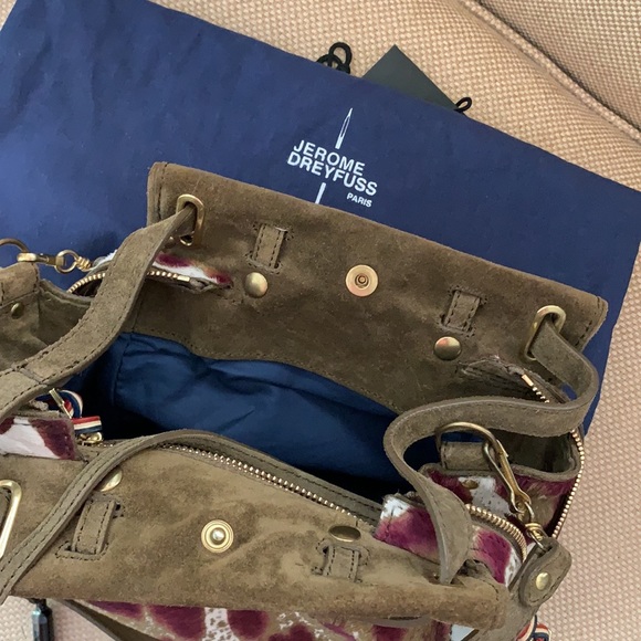 Jerome Dreyfuss Carlito Leopard Suede & Calf Hair - Picture 6 of 6